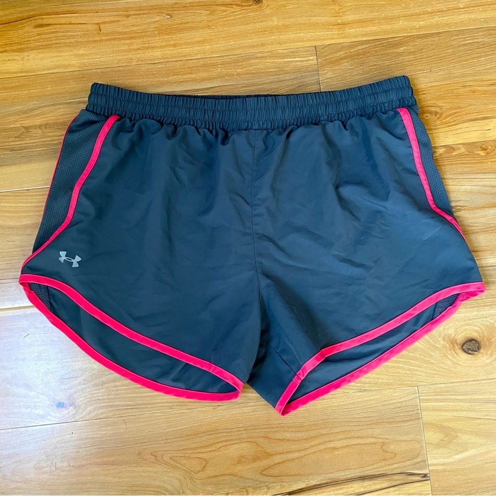 Grey and pink Under Armour shorts